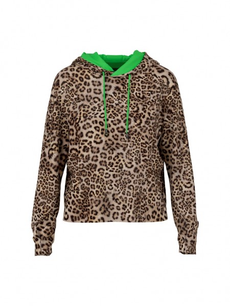 Sweatshirt in Leo-Print