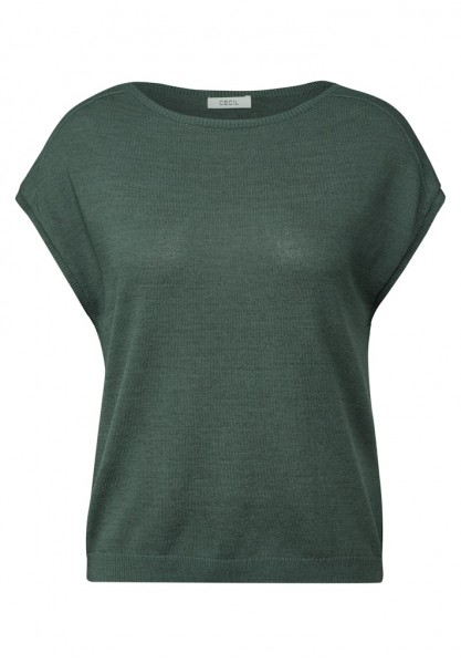 Cecil Leinen-Look Strickshirt