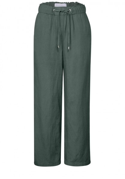 Cecil Wide Leg Hose aus Leinenmix