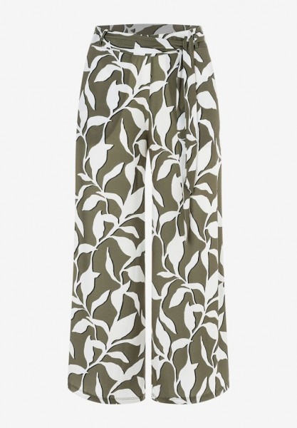 More &amp; More Jersey Culotte mit Blätterprint