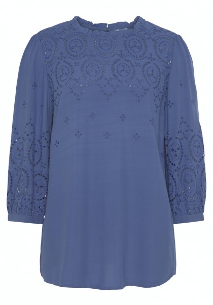 LASCANA Bluse langarm Strickereri
