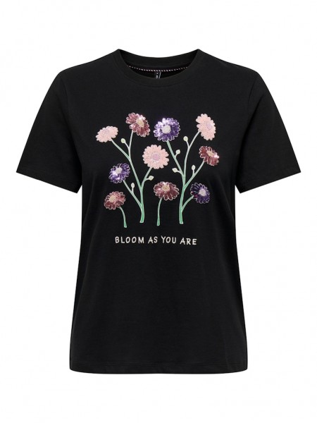 Only T-Shirt mit Print