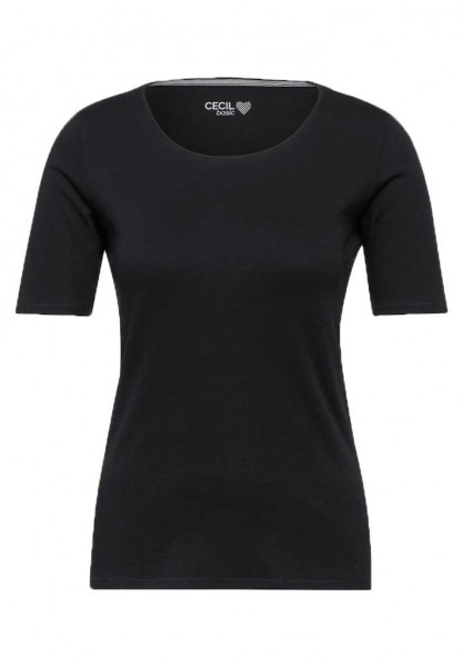 Cecil T-Shirt Lena in Unifarbe