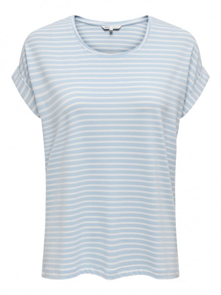 ONLMOSTER STRIPE S/S O-NECK TOP JRS NOOS