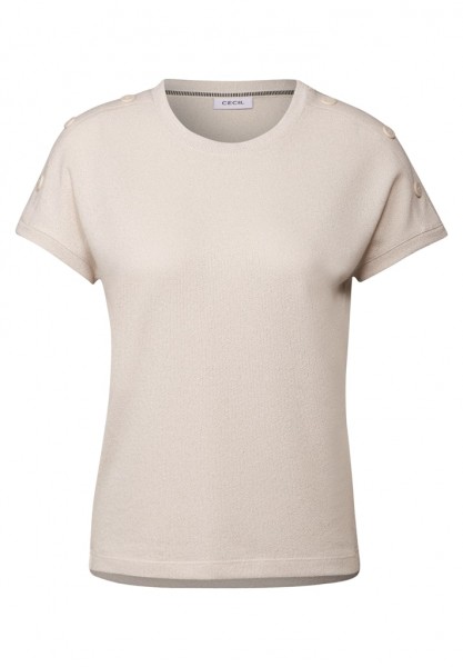 Cecil Strukturshirt mit Knöpfen