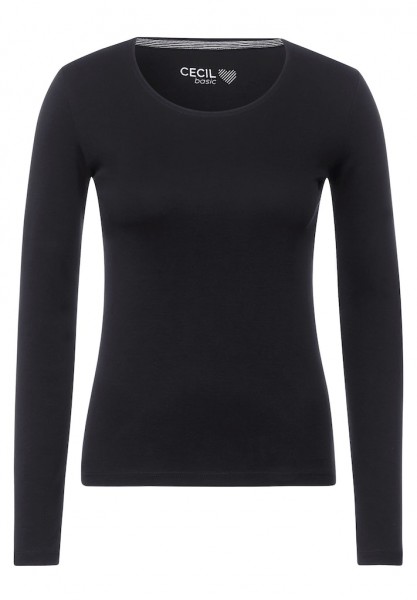 Cecil Basic Langarmshirt Pia