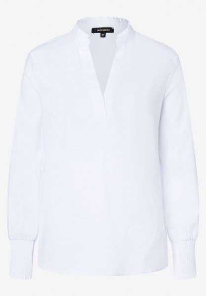 Baumwoll/Stretch Bluse weiß Herbst-Kollektion