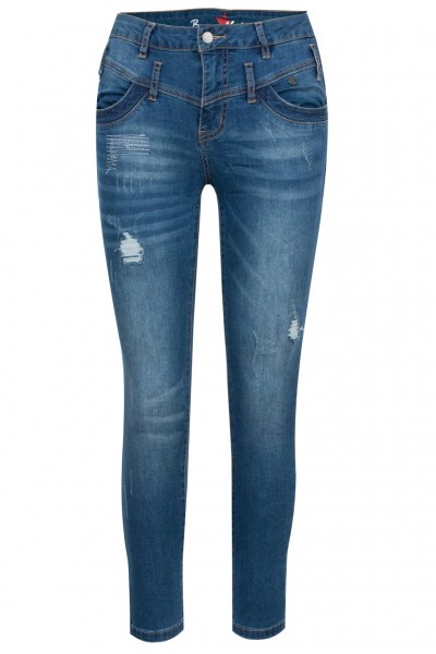 Buena Vista Jeans Florida 7/8 Stretch Denim Destroyed