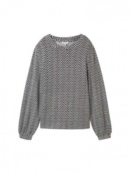 Gemustertes Langarmshirt