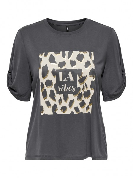 OnlyT-Shirt mit Animal-Print