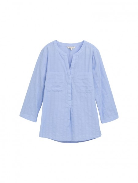 Bluse mit aufgesetzten Brusttaschen