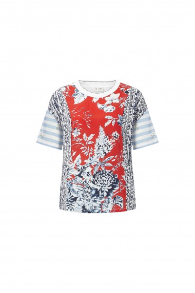 Rich & Royal Blusenshirt mit Muster-Mix