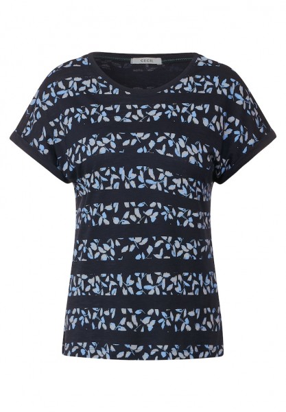 Cecil Florales Streifenshirt