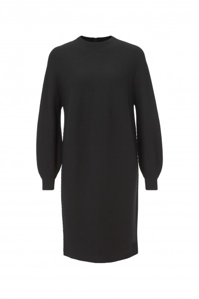 Rich & Royal Feinstrick-Kleid mit Ballon-Ärmeln