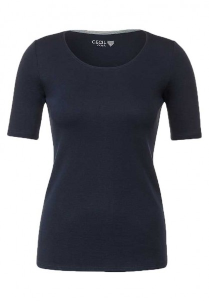 Cecil T-Shirt in Unifarbe Lena