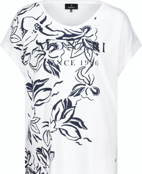 Monari T-Shirt mit Blumenmuster