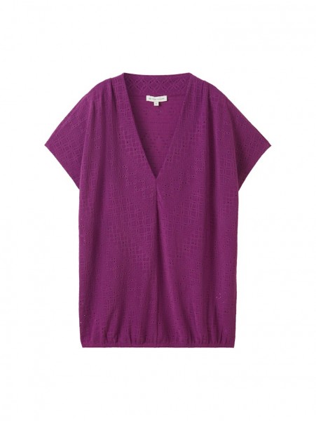 T-Shirt mit Lochmuster