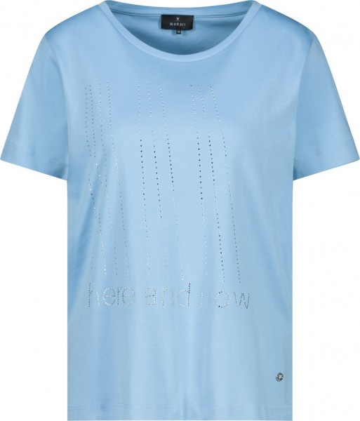 Monari T-Shirt mit Strassschrift