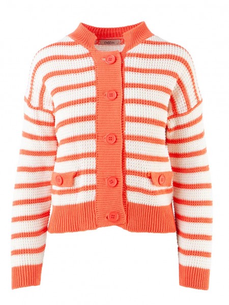 Coll64 Cardigan mit Streifen