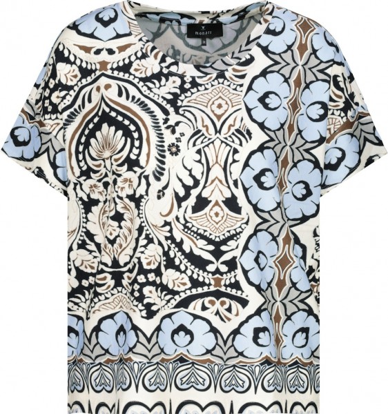 Monari T-Shirt mit Ornamentmuster
