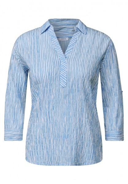 Gestreifte Seersucker Bluse