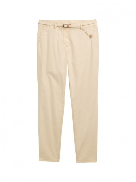 Slim Chino Hose mit Gürtel