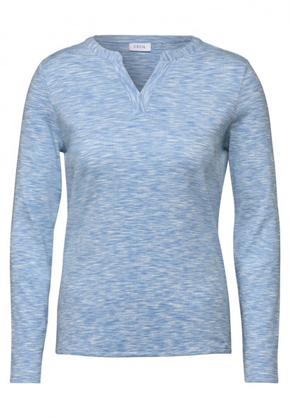 Shirt mit Rippstruktur