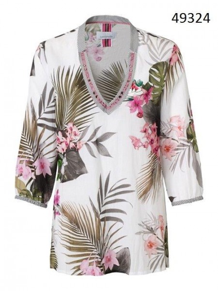 Just White Blusen 49324