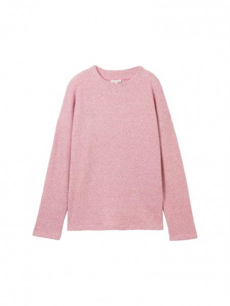 Sweatshirt mit Waffelstruktur