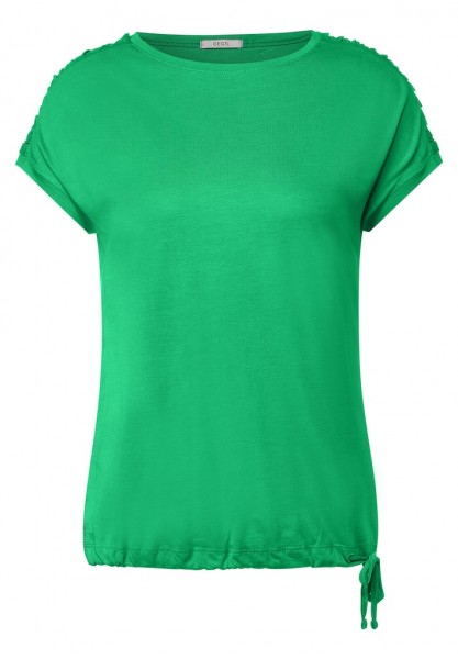 Cecil T-Shirt mit Raffdetails