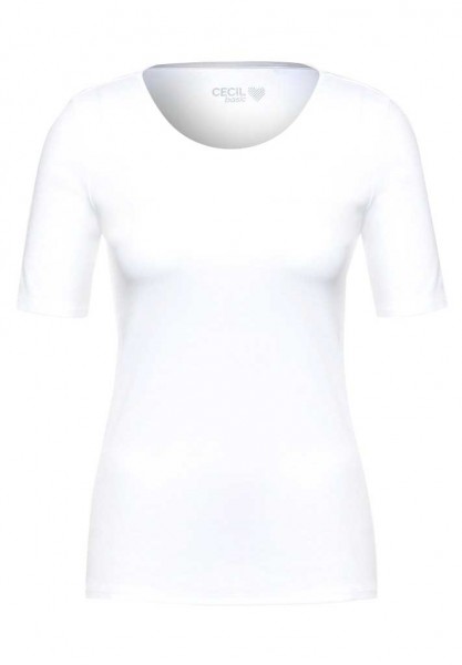 Cecil T-Shirt in Unifarbe Lena