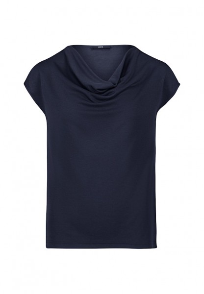 Zero Jerseyshirt mit Wasserfall-Ausschnitt
