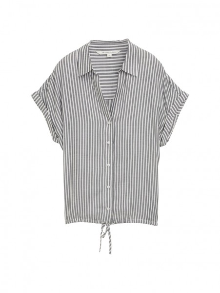 Loose Fit Bluse mit Streifenmuster