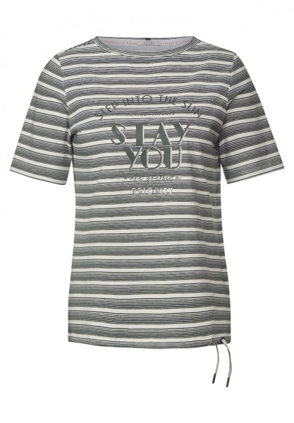 Cecil T-Shirt mit Streifenmix
