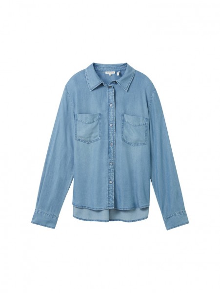 Bluse mit Brusttaschen
