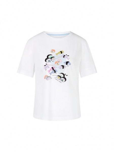 T-Shirt mit Sushi-Applikation