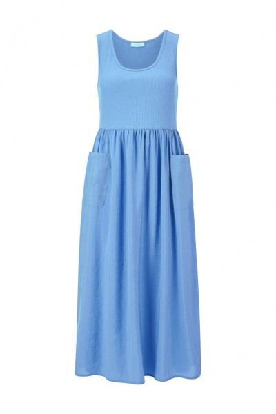Rich &amp; Royal MatMix Dress with Volant Sleeves