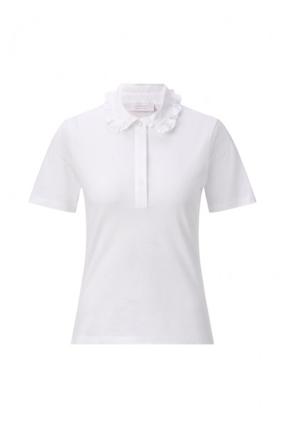 T-Shirt with Cotton Collar