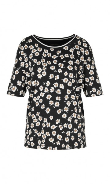 Marc Cain Sports Bedrucktes T-Shirt mit Blüten-Design