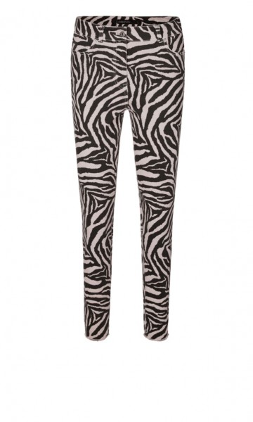 Marc Cain Sports Verkürzte Jeans mit Zebra-Muster