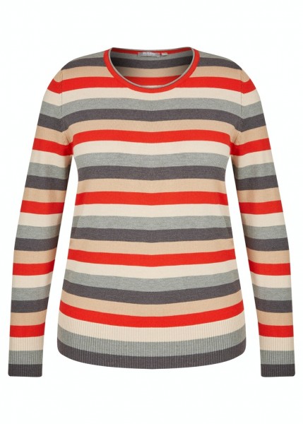 Rabe Basics Langarmshirt mit bunten Streifen