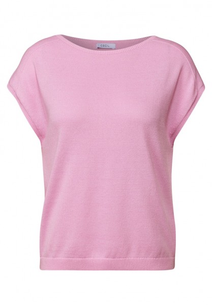 Cecil Leinen-Look Strickshirt