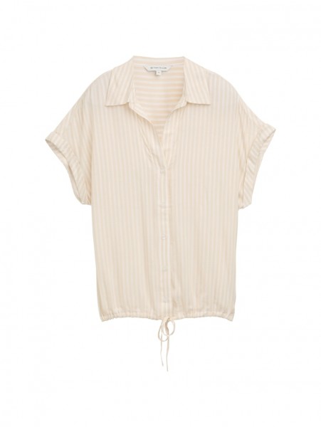 Loose Fit Bluse mit Streifenmuster