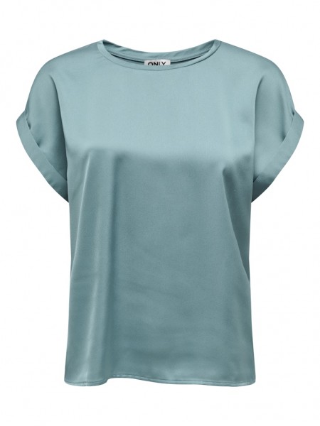 ONLLIEKE S/S SATIN MIX TOP WVN NOOS