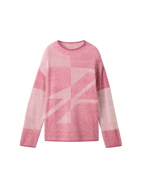 Gemusterter Strickpullover