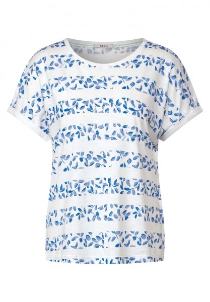 Cecil Florales Streifenshirt