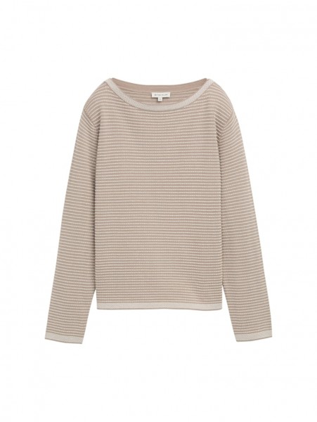 Tom Tailor Strickpullover mit U-Boot-Ausschnitt
