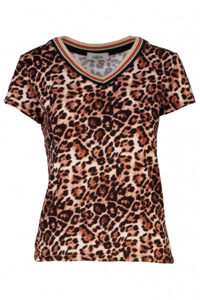 Coll64 Leo Print T-Shirt