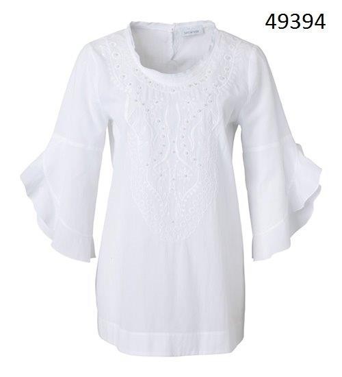 Just White Blusen 49394