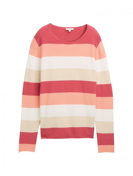Gestreifter Strickpullover